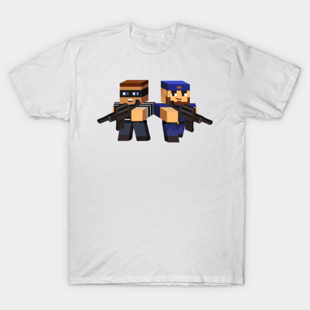 Cops Robbers Minecraft Pixel Gun 3d Shooter Robber Police