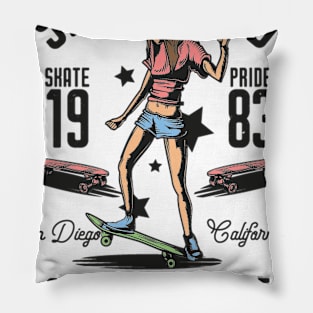 Skateboard California Pillow