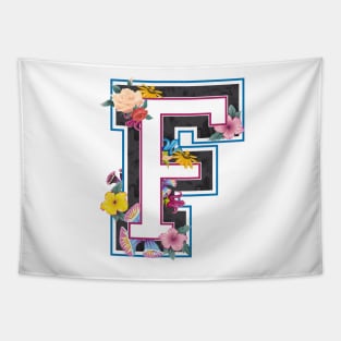 Letter F in varsity style Tapestry