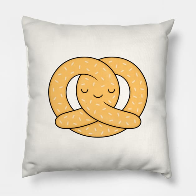 Happy Pretzel Pillow by kimvervuurt