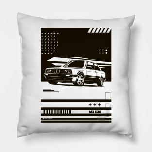 E30 M3 1970 vintage classic car Pillow