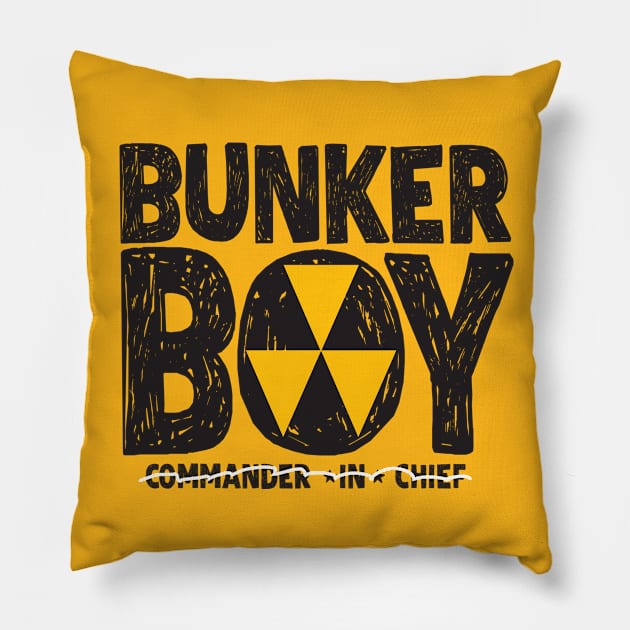 Bunker Boy Pillow by brendanjohnson