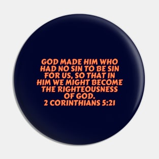 Bible Verse 2 Corinthians 5:21 Pin