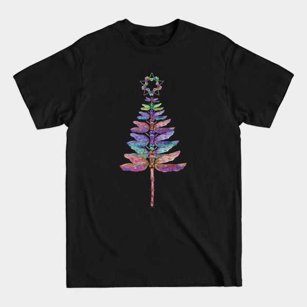 Discover Dragonfly Christmas Tree - Dragonfly Christmas Tree - T-Shirt