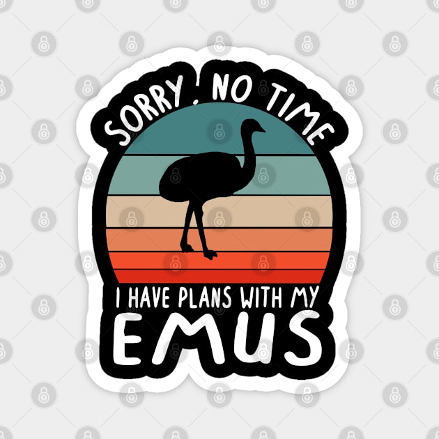 No time plans with Emu Western Australia ostrich Magnet by FindYourFavouriteDesign