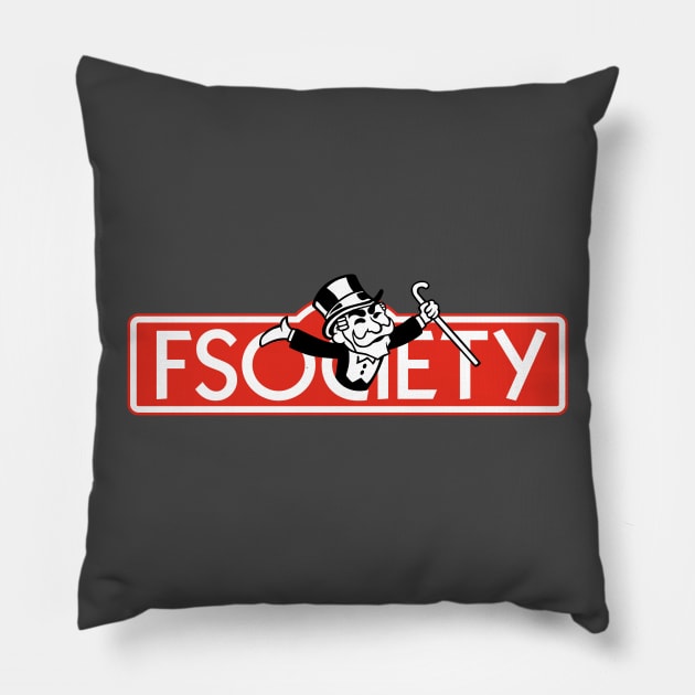 F-Opoly Pillow by Barbadifuoco