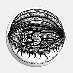 Preserved Eye Talisman Pin