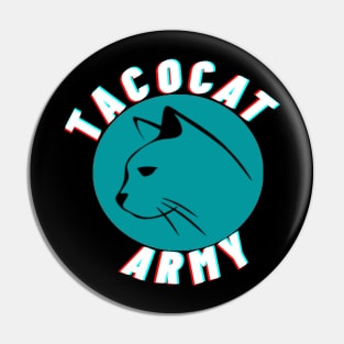 Tacocat Army Merch Pin