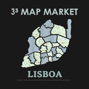 Lisboa Map - Pocket Size - T-Shirt