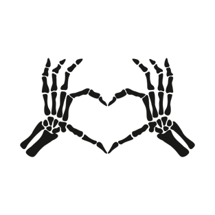 Skeleton heart with negative space T-Shirt