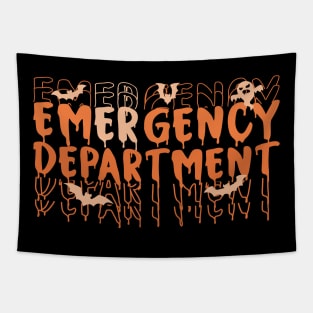 Emergency Department Emergency Room Nurse ER Nurse Halloween Tapestry