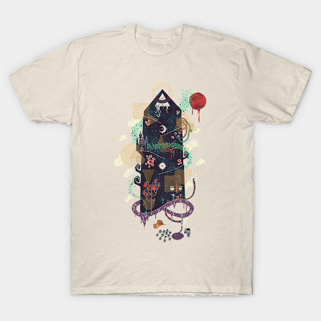 The Ominous and Ghastly Mont Noir - Abstract - T-Shirt