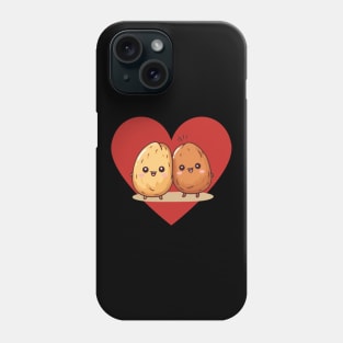 Kawaii Potato, valentines day, love you Phone Case