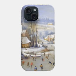 Pieter Bruegel The Elder - Winter Landscape with Bird Trap Phone Case