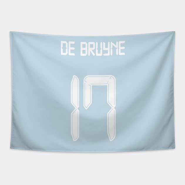 De Bruyne Man City 17 shirt Tapestry by Alimator