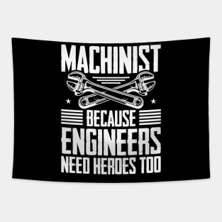 Mechanic Because Even Engineers Need Heroes Funny Mechanical Tapestry