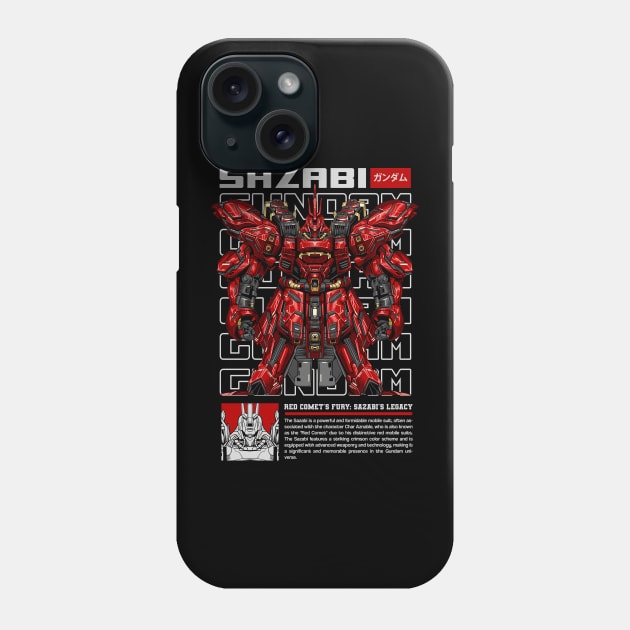 Sazabi Gundam Series Phone Case by Harrisaputra