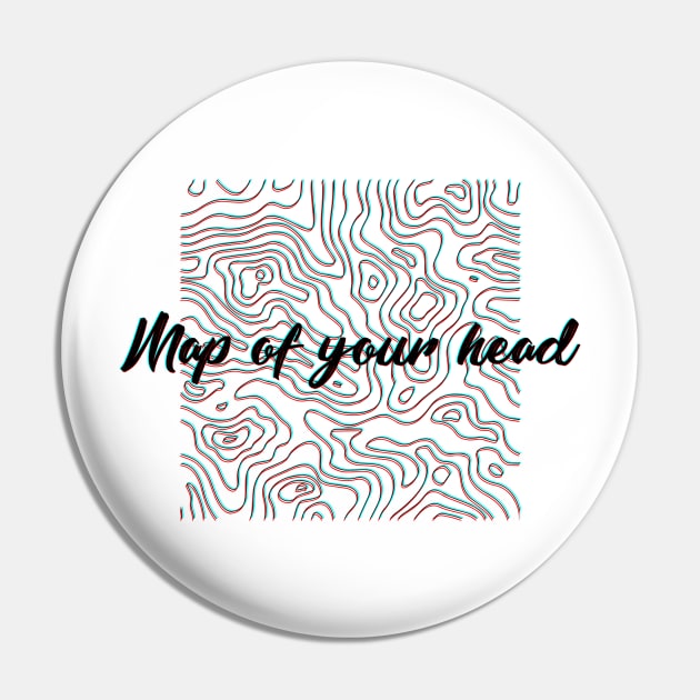 Map of Your Head Pin by Lorx