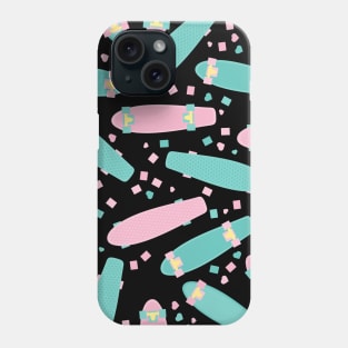 Pastel Skateboards Pattern Phone Case