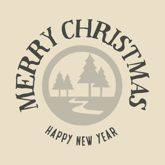 Rustic Merry Christmas Badge by JunkyDotCom