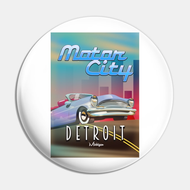 Motor City Detroit Pin by nickemporium1