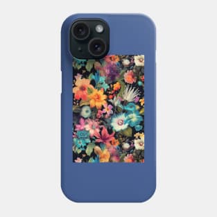 Tropical Summer Flower Pattern 3 Phone Case