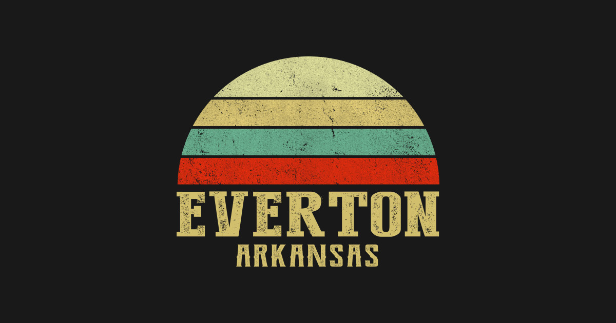 Everton Arkansas Vintage Retro Sunset Everton Arkansas Kids TShirt