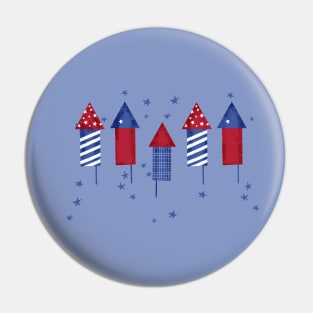 4th Of July Fireworks kids Pin