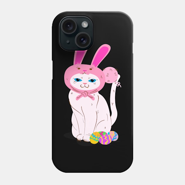 funny cat Easter bunny Phone Case by American VIP