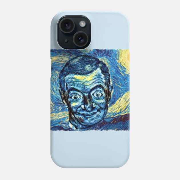 Mr. Bean Van Gogh Style Phone Case by todos