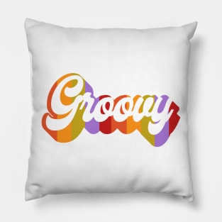 Groovy Text Pillow