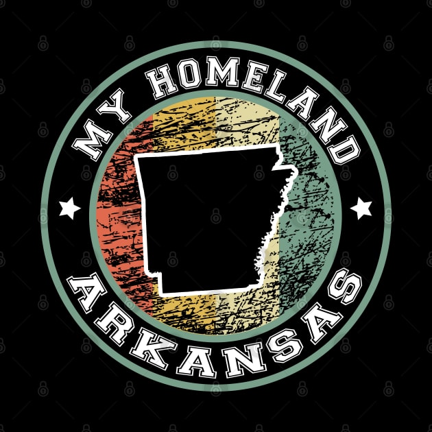 Homeland Arkansas state USA vintage by LiquidLine