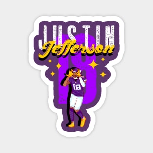 Justin Jefferson 18 - Minnesota Vikings Magnet