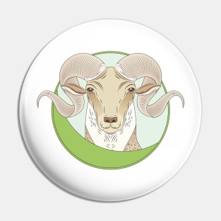 Aries Zodiac Sign Pin