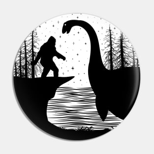 Bigfoot Loch Ness Monster Pin