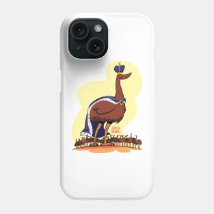 Big Brucey the Emu King Phone Case