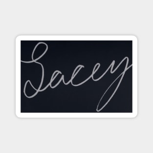 Cursive Lacey Magnet