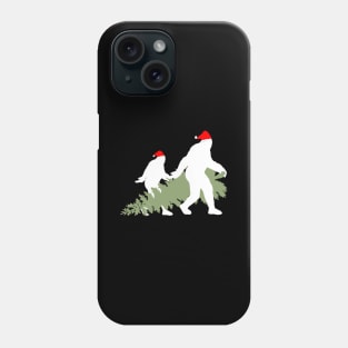 Funny Xmas Bigfoot and Sasquatch T Shirts Phone Case