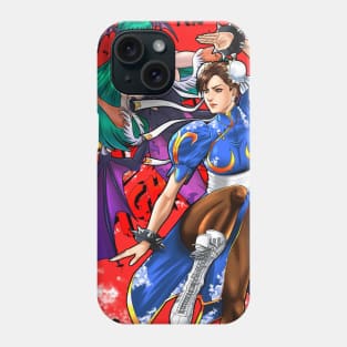 Chun Li and Morrigan Phone Case