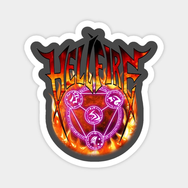 Hellfire magic Magnet by BIG DAWG APPAREL