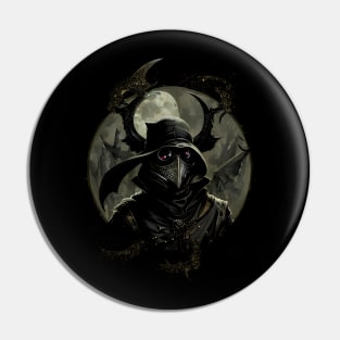 Dark Moon Plague Doctor Pin