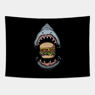 Shark Burger Tapestry