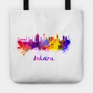 Ankara skyline in watercolor Tote