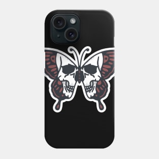 Butterfly Skull Illustration Phone Case