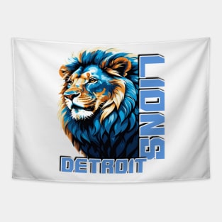 Detroit lions Tapestry