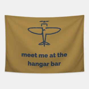 Meet Me At The Hangar Bar Tapestry