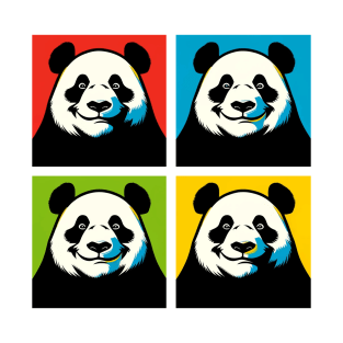 Pop Smirk Panda - Funny Panda Art T-Shirt
