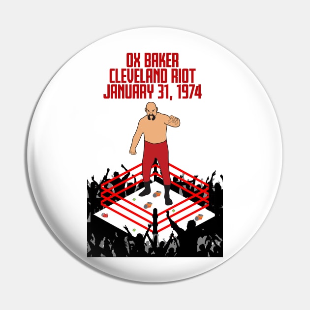 Ox Baker Cleveland Riot Pin by michaelporter98