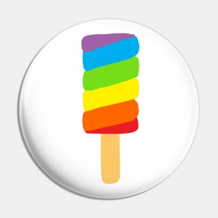 Gay LGBT Pride Ice Lolly Pin