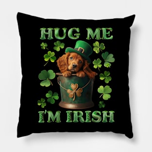 St. Patrick’s Day Irish setter puppy Pillow